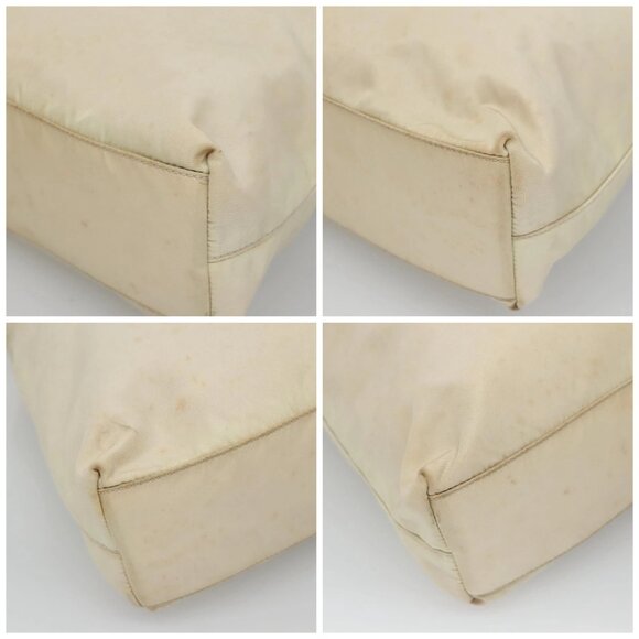 PRADA Hand Bag Nylon Beige Auth - Picture 15 of 16